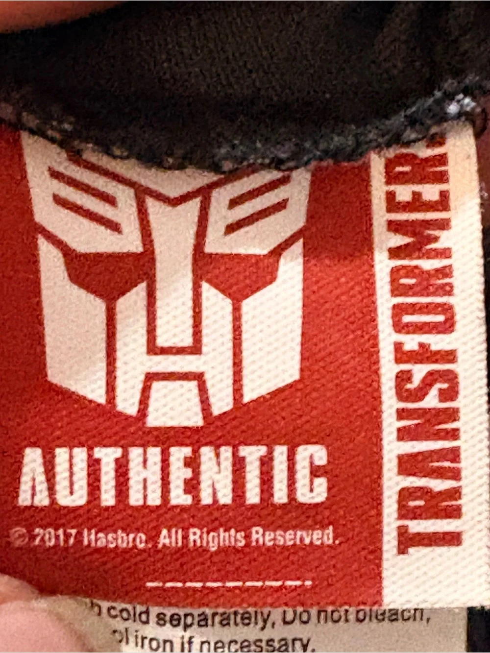 Disguise Transformers Boys Muscle Costume Size 4-6 Small Black Red NO MASK 2017